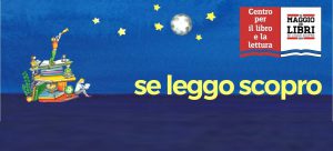 illustrazione di cielo stellato e libri maggio dei libri