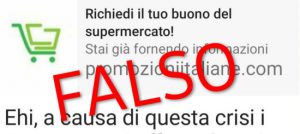 Buoni supermercato, truffa su WhatsApp