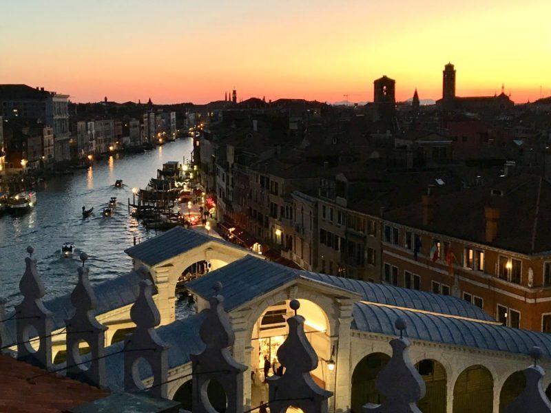 Una fotografia di Venezia dall'alto