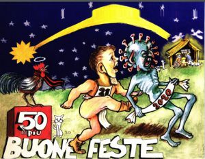 Cartolina di buone feste Brescia