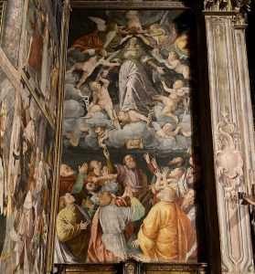 Affresco all'interno di San Cristoforo - vercelli