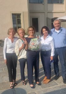 Torino i fiori alla medaglia d'argento alle Olimpiadi 50&Più Maria Grazia Cartosio