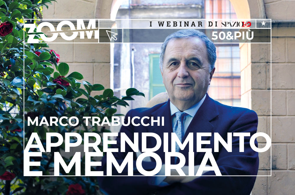 La copertina del webinar "Apprendimento e memoria" con Marco Trabucchi