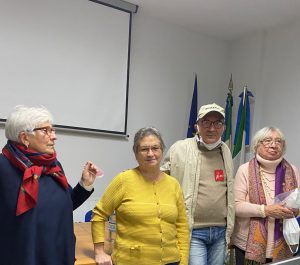 La Presidente provinciale 50&Più Ciannarella con i relatori della conferenza sul verde pubblico