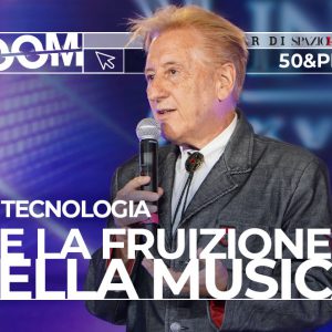 Copertina del webinar "La tecnologia e la fruizione della musica" con Dario Salvatori