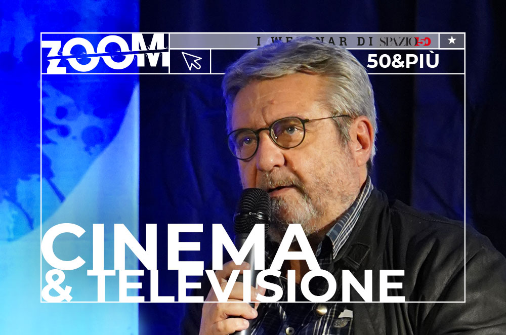 Copertina del webinar "Cinema e televisione" con Flavio De Bernardinis