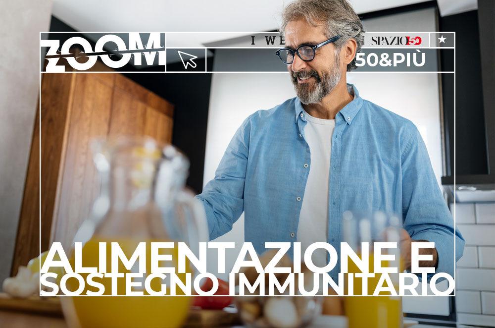 Copertina del webinar "Alimentazione e sostegno immunitario" con Arianna Rossoni