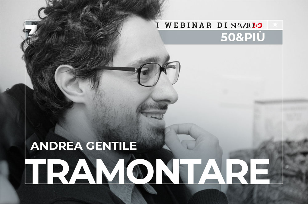 Copertina del webinar "Tramontare" con Andrea Gentile