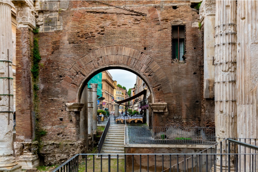 Una foto del ghetto di Roma