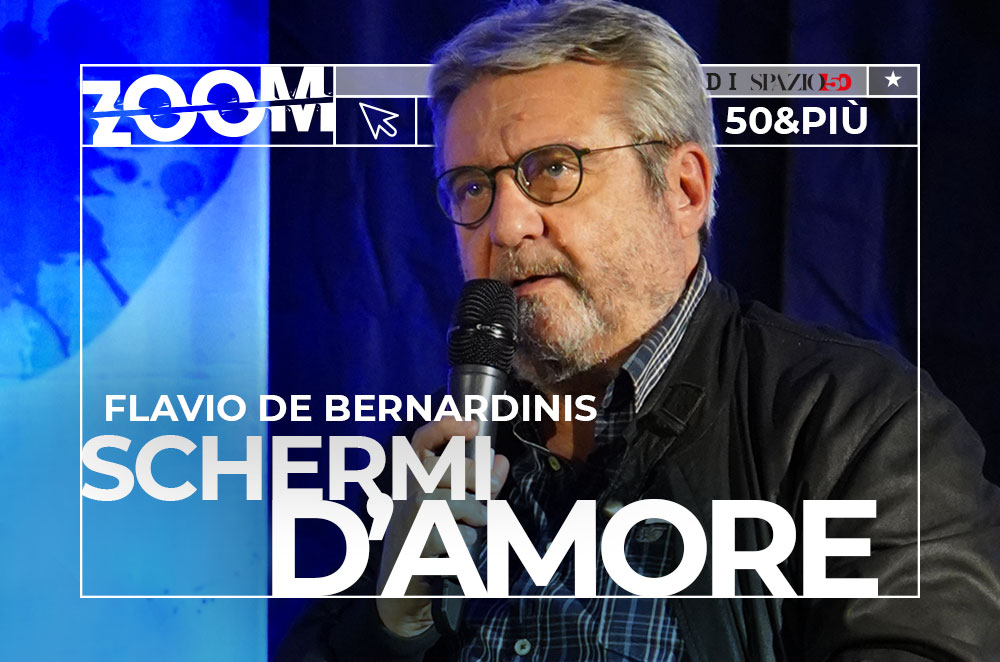 Copertina del webinar "Schermi d'amore" con Flavio De bernardinis
