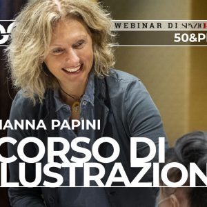 Copertina del webinar "Corso di illustrazione" con Arianna Papini
