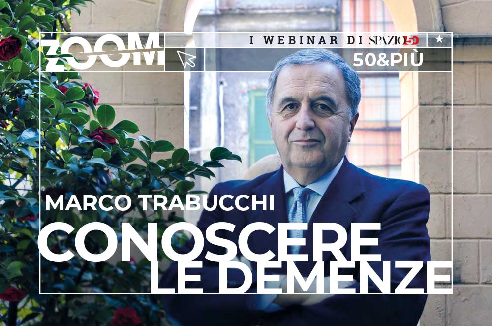 Copertina del webinar "Conoscere le demenze" con Marco Trabucchi