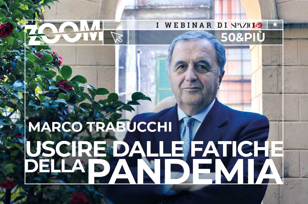 Copertina del webinar "Uscire dalle fatiche della pandemia come aiutare i giovani" con Marco Trabucchi