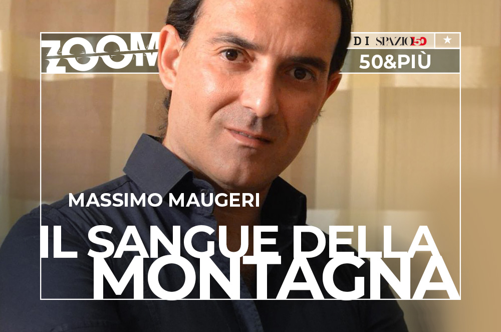 Copertina del webinar "Il sangue della montagna" con Massimo Maugeri