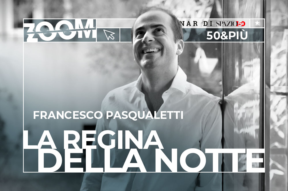 Copertina del webinar "La regina della notte" con Francesco Pasqualetti