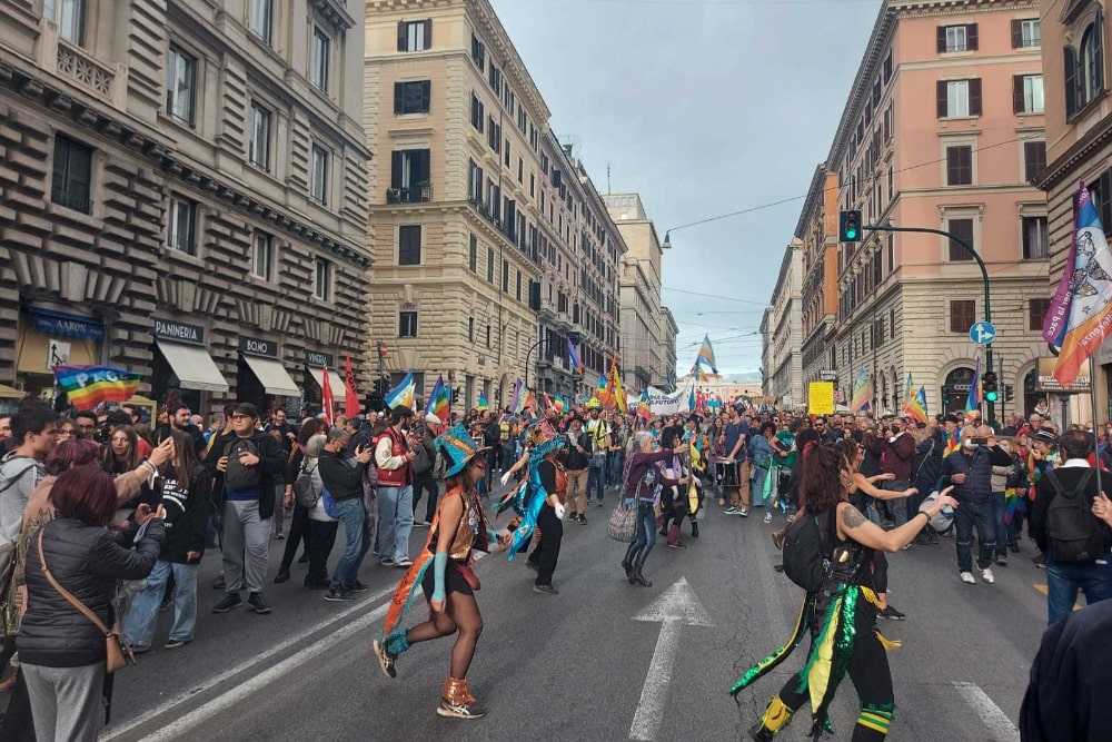 Manifestazione per la pace a Roma