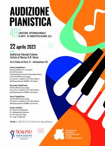50&Più Arezzo organizza l'audizione pianistica per il 2023