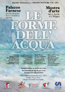 La locandina del concorso Le forme dell'acqua organizzato da 50&Più Piacenza