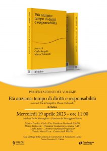 50&Più Udine organizza lla presentazione del volume "Età anziana tempo di diritti e responsabilità"