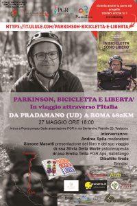 la locandina di Parkinson bicicletta e libertà