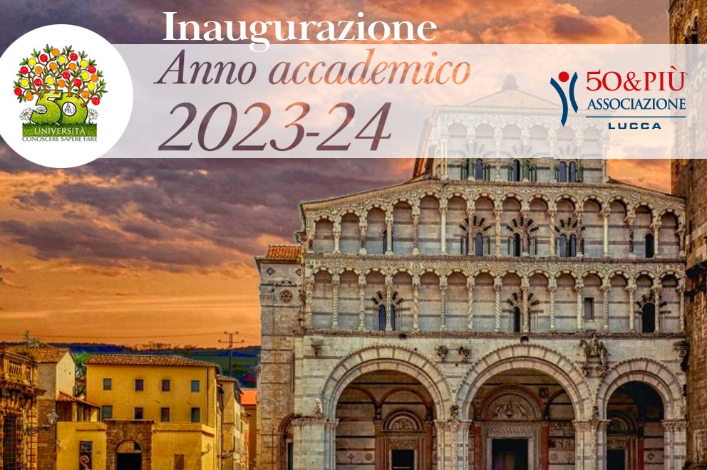 Il 18 ottobre si terrà l'inaugurazione dell'anno accademico 2023-24 dell'Università 50&Più Lucca