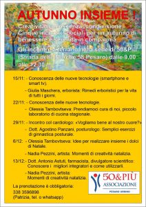 locandina di Autunno Insieme di 50&Più Pesaro 