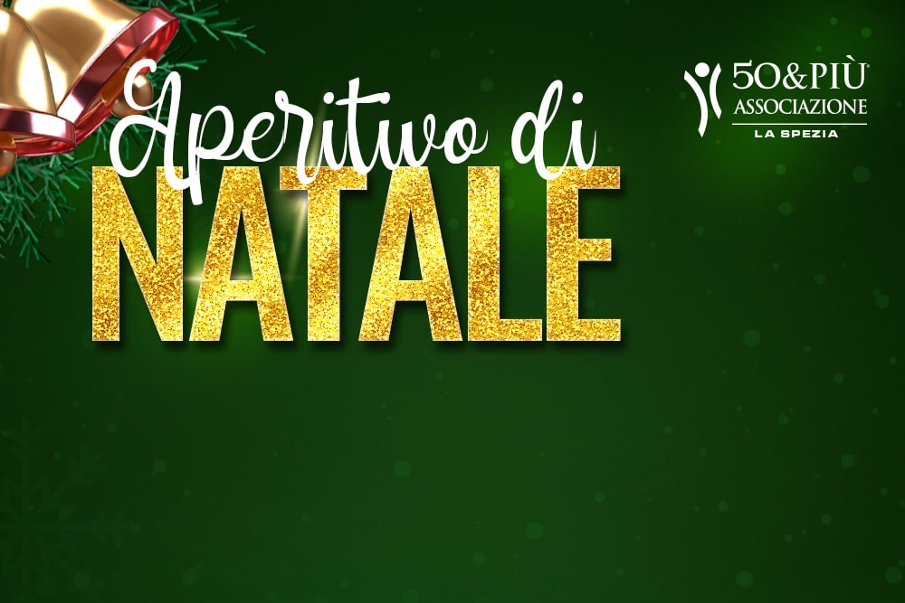 50&Più La Spezia organizza, per i soci e i loro familiari, l'originale “Aperitivo Natalizio” venerdì 15 dicembre presso la propria sede.