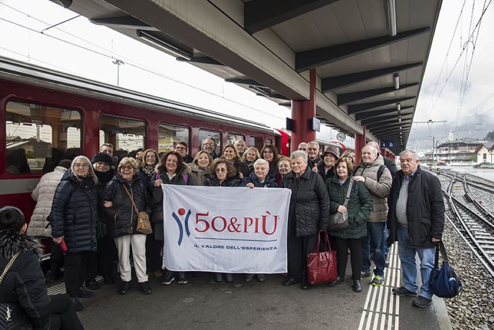 50&Più Pavia sul Trenino Rosso del Bernina