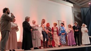 La rappresentazione a teatro di Rosa antico