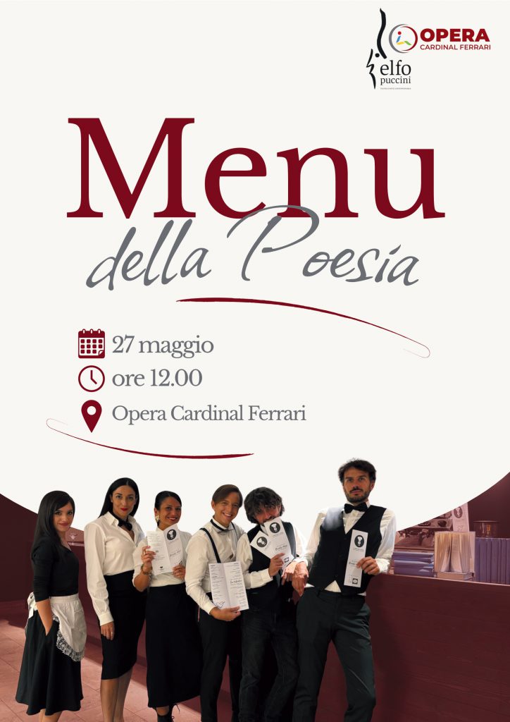Il progetto 'Menù della Poesia' trasforma la mensa in teatro