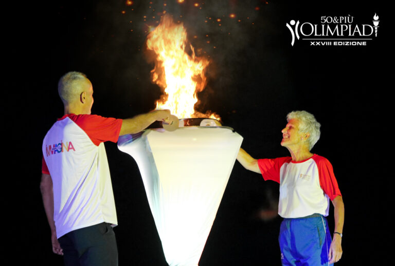 La cerimonia di apertura della XXVIII edizione delle Olimpiadi 50&Più
