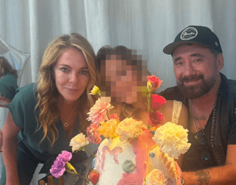 Claudia Gerini e Federico Zampaglione di nuovo insieme per il compleanno della figlia: la dedica