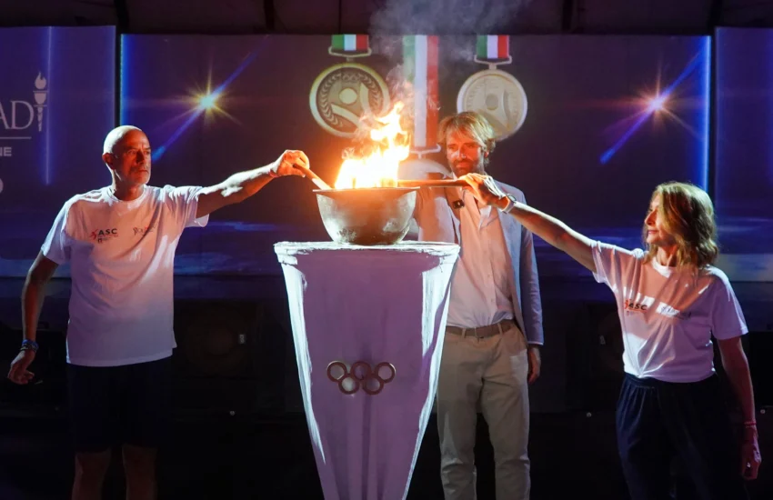 Massimiliano Rosolino apre la XXXI edizione delle Olimpiadi 50&Più | FOTO