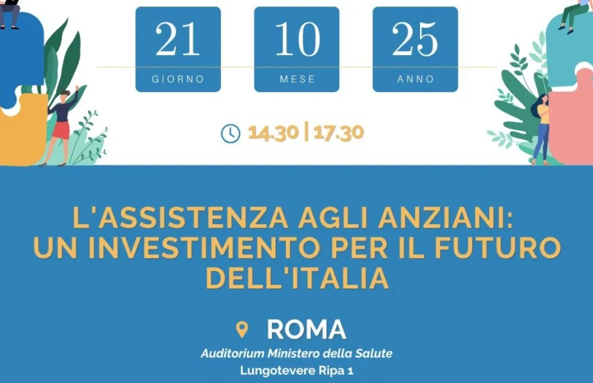 Riforma sulla non autosufficienza, il 21 ottobre a Roma l’incontro del Patto per un Nuovo Welfare