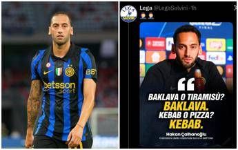 “Preferisce il kebab… alla pizza”: la Lega ‘punge’ Calhanoglu sui social