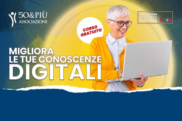 Scuola di Internet per tutti: TIM e Mondo Digitale per 50&Più