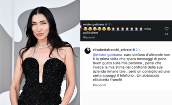 Stefano Gabbana stronca Elisabetta Franchi, il botta e risposta social dopo il red carpet a Venezia