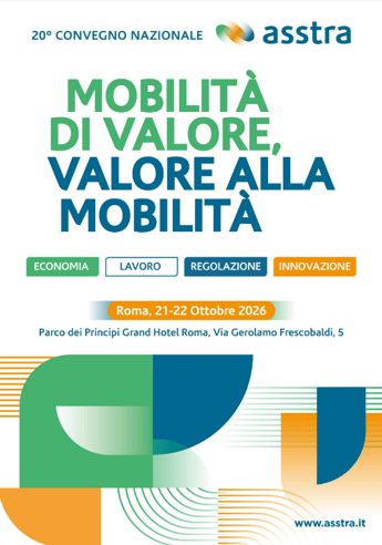 Tpl, il 21 e 22 ottobre a Roma il 20° convegno di Asstra